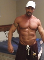 Muscular guy plays with his cock & cums by ChaosMen