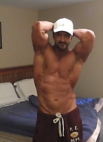 Muscular guy plays with his cock & cums by ChaosMen
