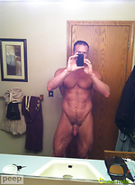 Muscular guy plays with his cock & cums by ChaosMen