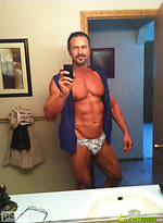 Muscular guy plays with his cock & cums by ChaosMen