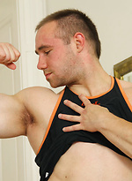 Power-Pack Muscle Hunk Jacking Off and Showing Off - New Guy: Anthony James by ManAvenue