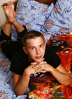 Cute twink shows his uncut cock by Enigmatic Boys