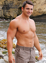 Muscular guy Brock plays with his cock by SeanCody