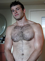 Straight mates - Shy guy Blake Davis strips by Bentley Race