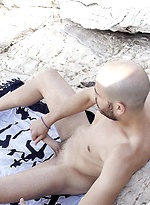 Bald dude Alex Iron jacking off by World of Men