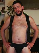 Dark haired gay Randy Scott wanking off his dick by Hairy and Raw
