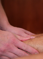 Big Stud Drew Daniels gets Massaged by English Lads