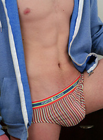 Shy boy shows his body by English Lads