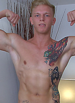 Hot blonde masturbates by English Lads