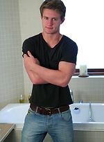Lovely jock in the bathroom by English Lads