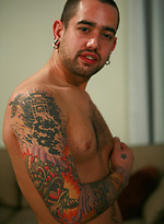 Tattooed guy gets naked by Hot Older Male