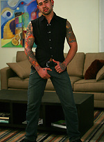 Tattooed guy gets naked by Hot Older Male