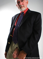 Daddy in suit posing by Hot Older Male