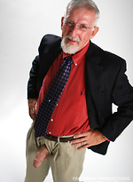 Daddy in suit posing by Hot Older Male