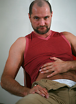 Dark haired Massimo Forte shows his cock by Hot Older Male