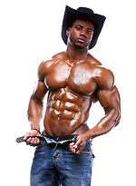 Big ebony muscle man Varik Best by Power Men