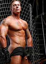 Muscle man James Idols strokes dick by Power Men