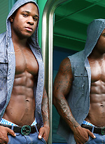 Young ebony athlete Adam Sky by Power Men