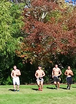 Tight Ends. Damian West, Tyler Torro, James Huntsman and Noah Rods by Nextdoor Buddies With James Huntsman,Tyler Torro