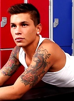 Seth Knight in a locker room by UK Hot Jocks With Seth Knight