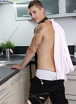 Lucas Pribal jerks off while wearing only his tie. by BF Collection