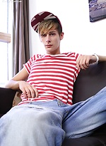 Tattooed Connor Levi busts a big nut onto his stomach. by BF Collection With Connor Levi