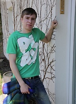 Gorgeous twink Andreas busts hit nut outdoors. by BF Collection