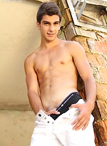 Athletic stud Maxim Moira strips butt naked outdoors. by BF Collection With Maxim Moira