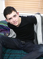 Sexy twink Aaron Aurora stroking his hard cock. by BF Collection