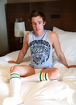 Straight hung mate - Max Gatling's first time trying a jockstrap by Bentley Race