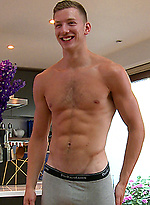 Tall Uncut Footballer Andrew with Blond Hair Everywhere - Enjoy This Straight Hunks Flirtatious Shoot! by English Lads