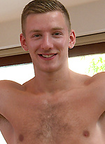 Tall Uncut Footballer Andrew with Blond Hair Everywhere - Enjoy This Straight Hunks Flirtatious Shoot! by English Lads
