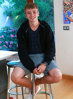 Tall, Blond and Lean Young Footballer Jamie Shows off His Big Uncut Weapon! by English Lads