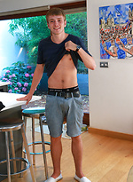 Tall, Blond and Lean Young Footballer Jamie Shows off His Big Uncut Weapon! by English Lads