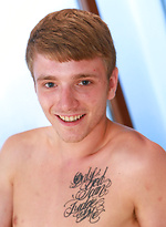 Tall, Blond and Lean Young Footballer Jamie Shows off His Big Uncut Weapon! by English Lads