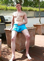 Lean Footballer Nate Enjoys Showing off in the Sun Shine - A Very Hard Uncut Cock & Hair Free Hole! by English Lads