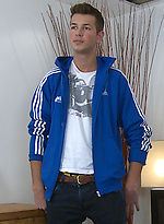 Tall & Young Straight Basketballer Adrian Plays with his Rocket Cock & Blasts! by English Lads