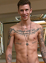 Tall & Tattood Straight Lad Damian jacking off by English Lads