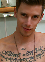 Tall & Tattood Straight Lad Damian jacking off by English Lads