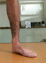 Tall & Tattood Straight Lad Damian jacking off by English Lads