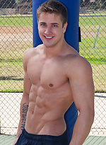 College athlete Noah shows his sexy abs and  boner by SeanCody