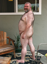 Fat hairy man Lance Wolfe by Pantheon Bear