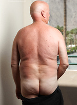 Bald daddy Darell Griffon shows his small cock by Hot Older Male