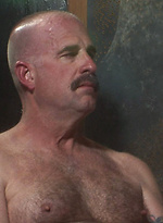 Hairy daddies Clint Taylor & T-Rexxx blowjob by Hot Older Male