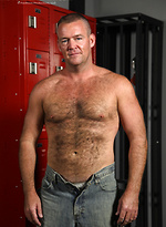 Bruce Mills in a locker room by Hot Older Male