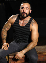Muscle dude Alessio Romero strokes dick by Hot Older Male With Alessio Romero
