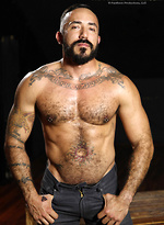 Muscle dude Alessio Romero strokes dick by Hot Older Male With Alessio Romero
