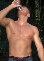 Muscle hunk masturbates & cums by Colt Studio
