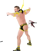 Leo Forte Flogs Dirk Caber by Bound Jocks With Leo Forte,Dirk Caber