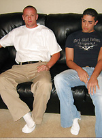 Amateur gays Tim and Angel B fuck each other and play with sperm by Nextdoor Buddies